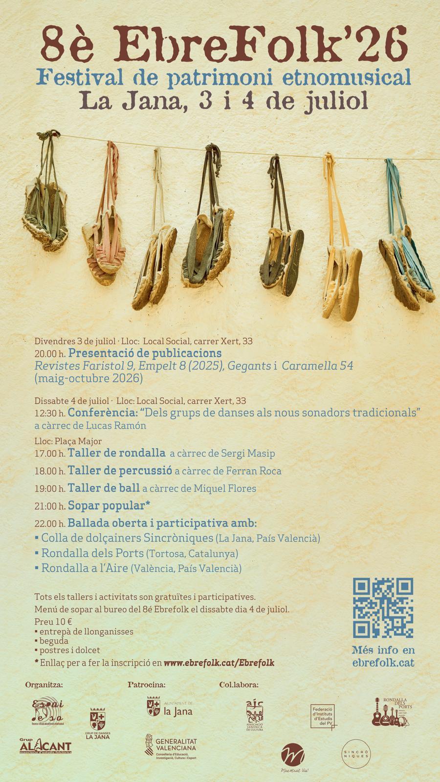 cartell programació 8é Ebrefolk la jana